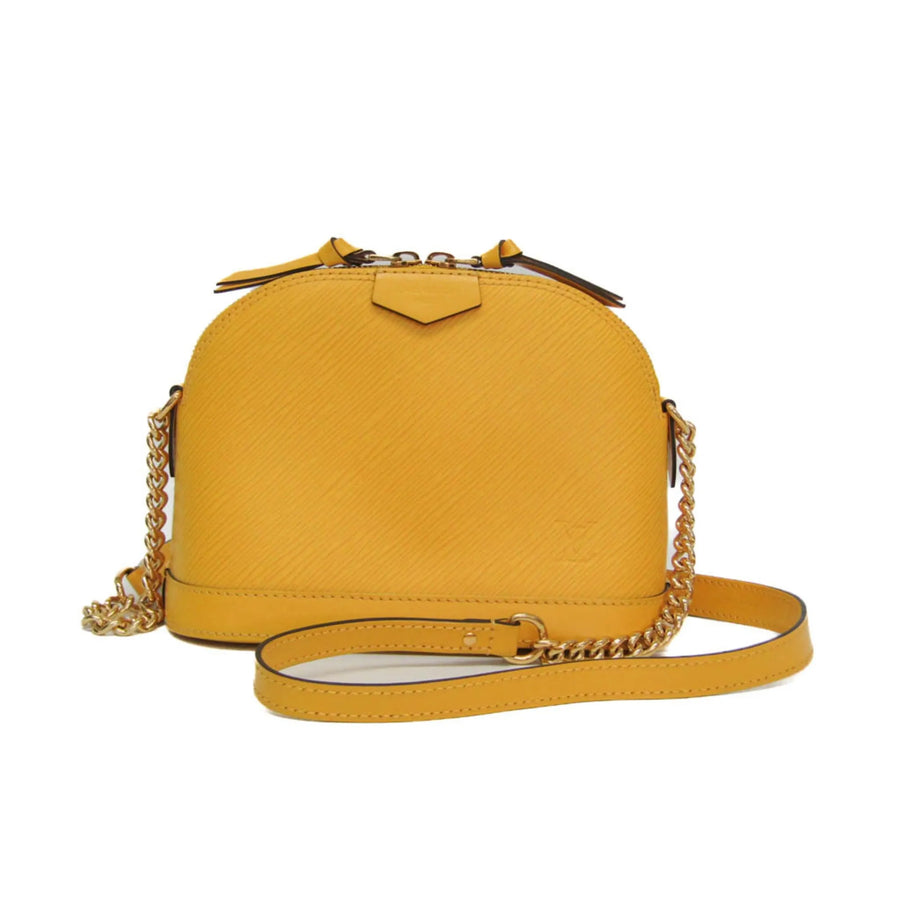 Louis Vuitton Alma Chain Epi Leather Yellow Bag