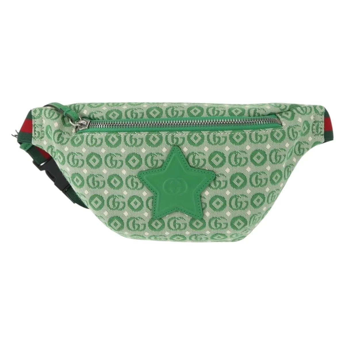 Gucci Waist Pouch Belt Gg Canvas Green Bag