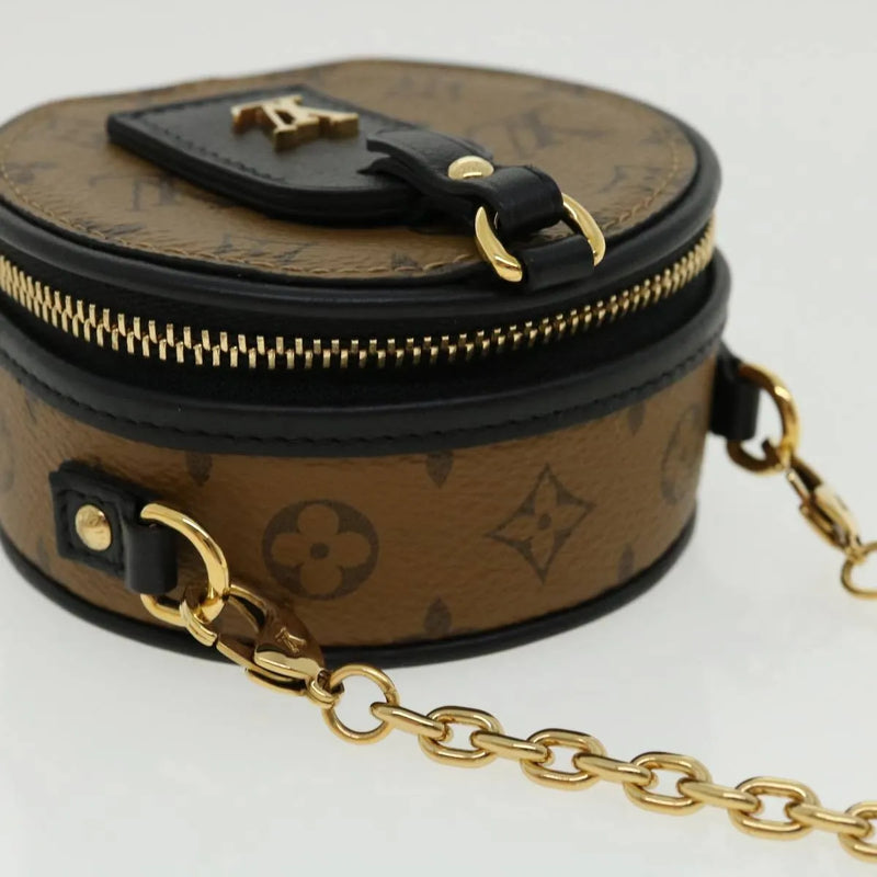 Louis Vuitton Boite Chapeau Souple Reverse Monogram Giant Brown Canvas Bag