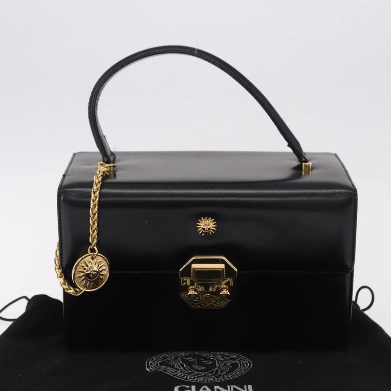Versace Vintage Leather Black Bag
