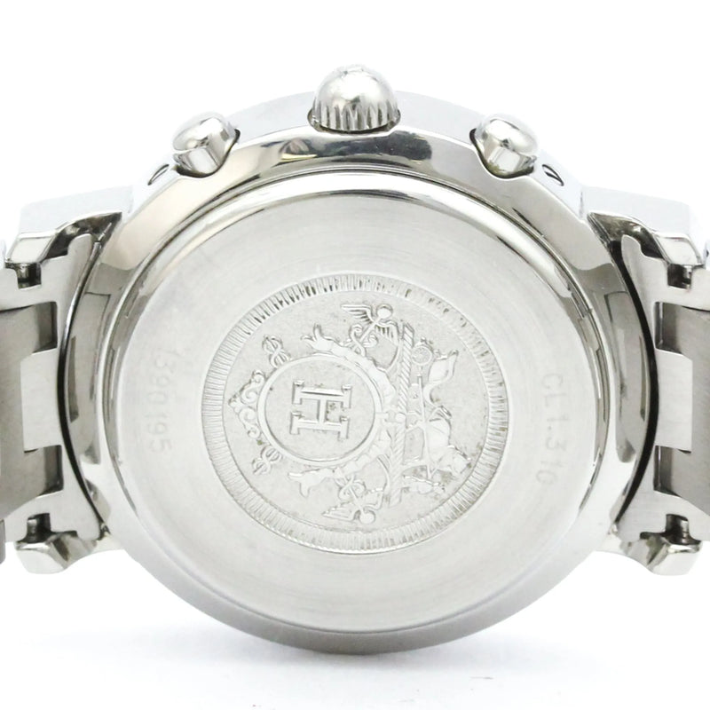 Hermes Clipper Chronograph Quartz Stainless Steel Watch