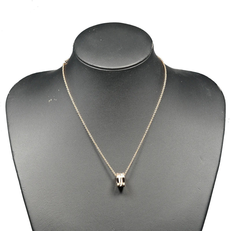 Bvlgari B.zero1 Design Legend Zaha Hadid Pendant 18k Rose Gold With Ceramic Rose_gold Jewelry