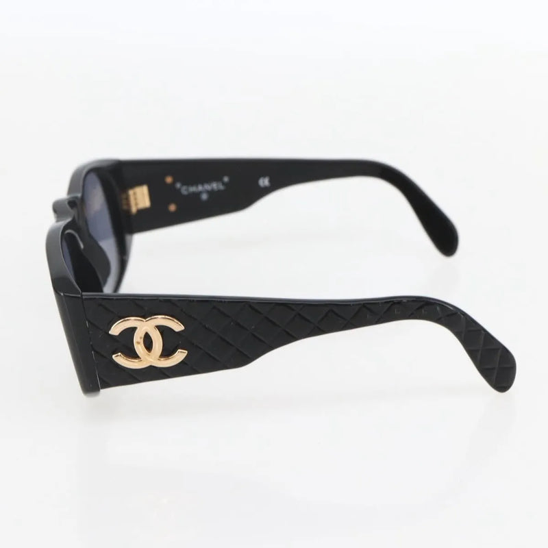 Chanel Cc Logo Matelasse Sunglasses Eye Wear Plastic Black Accessory