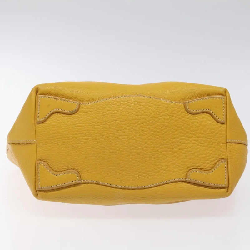Prada Vintage Leather Yellow Bag