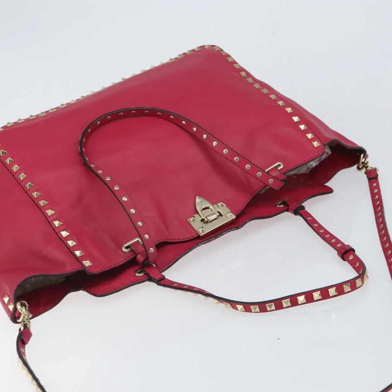 Valentino Garavani Rockstud Tote Soft Leather Pink Bag