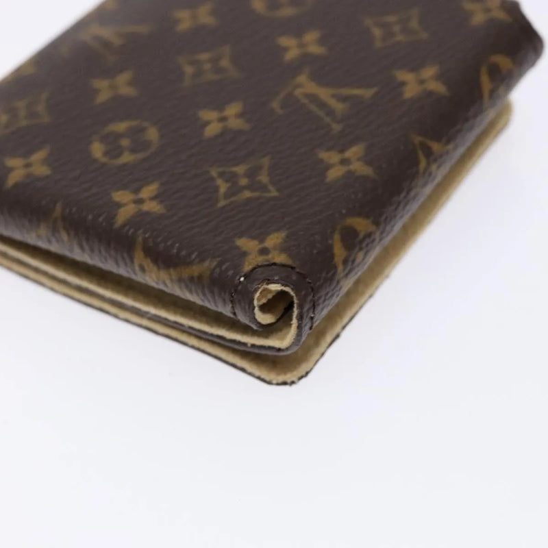 Louis Vuitton Case Jewelry Box Canvas Brown Accessory