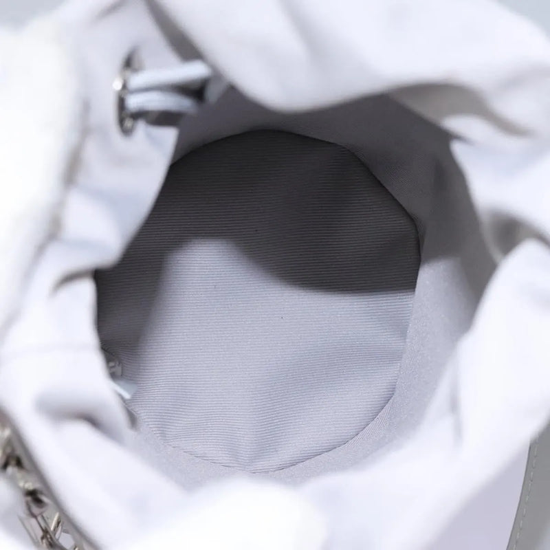 Louis Vuitton Chalk Nano Limited Edition Logo Story Monogram Canvas Gray Bag