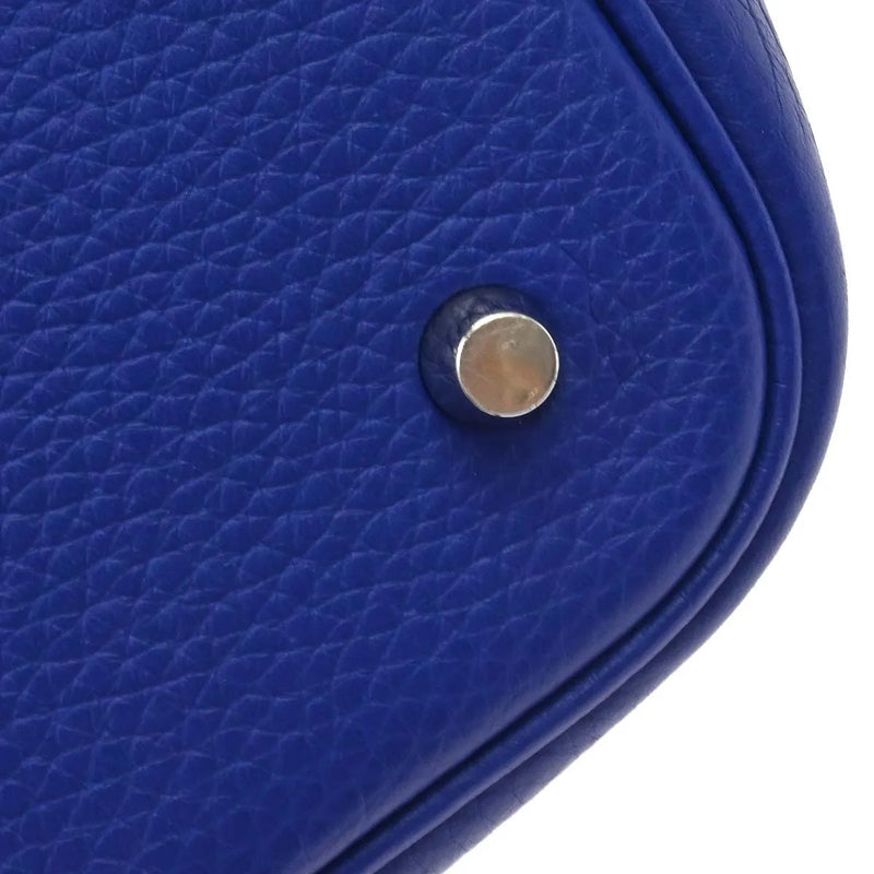 Hermes Picotin Lock Clemence Blue Leather Bag
