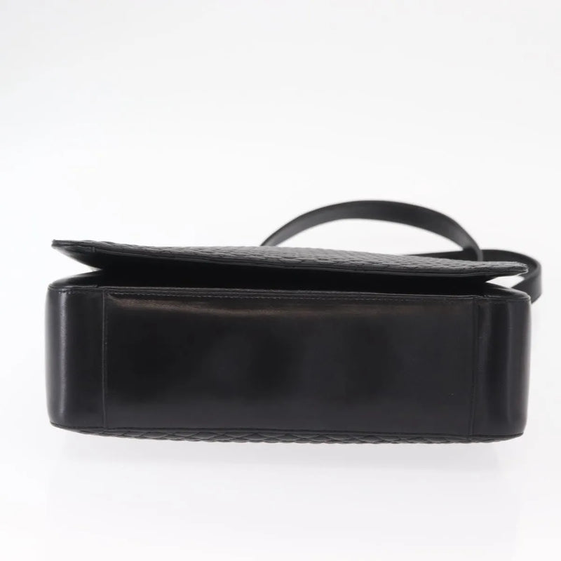 Bally Vintage Quilted Leather Black Bag