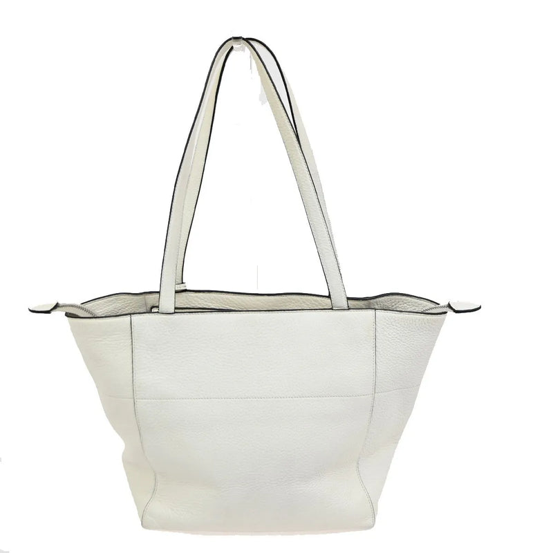 Prada Vintage Tote Leather White Bag