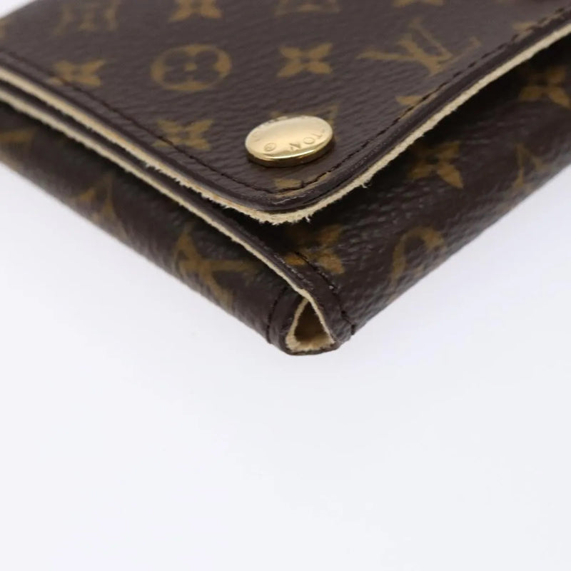 Louis Vuitton Case Jewelry Box Canvas Brown Accessory