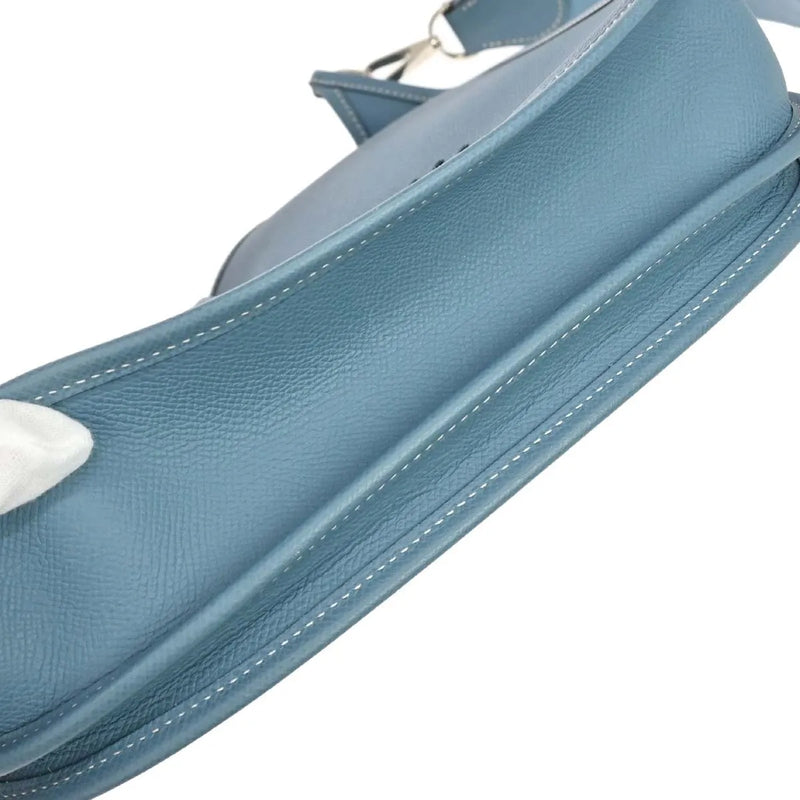 Hermes Evelyne Bag Gen Ii Epsom Blue Leather