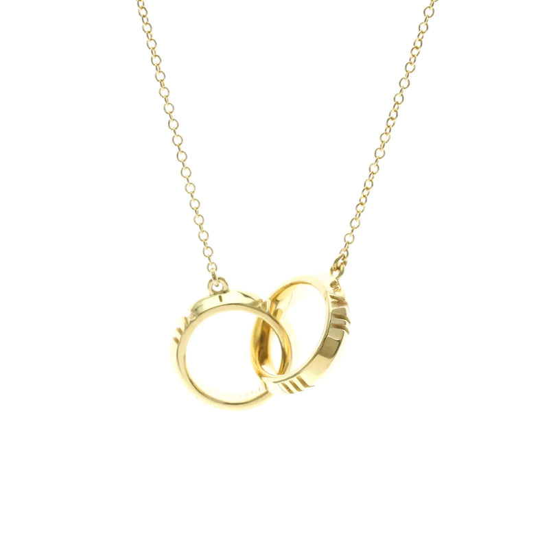 Tiffany & Co. Atlas X Closed Interlocking Pendant 18k Yellow Gold Yellow_gold Jewelry