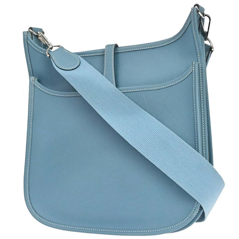 Hermes Evelyne Bag Gen Ii Epsom Blue Leather
