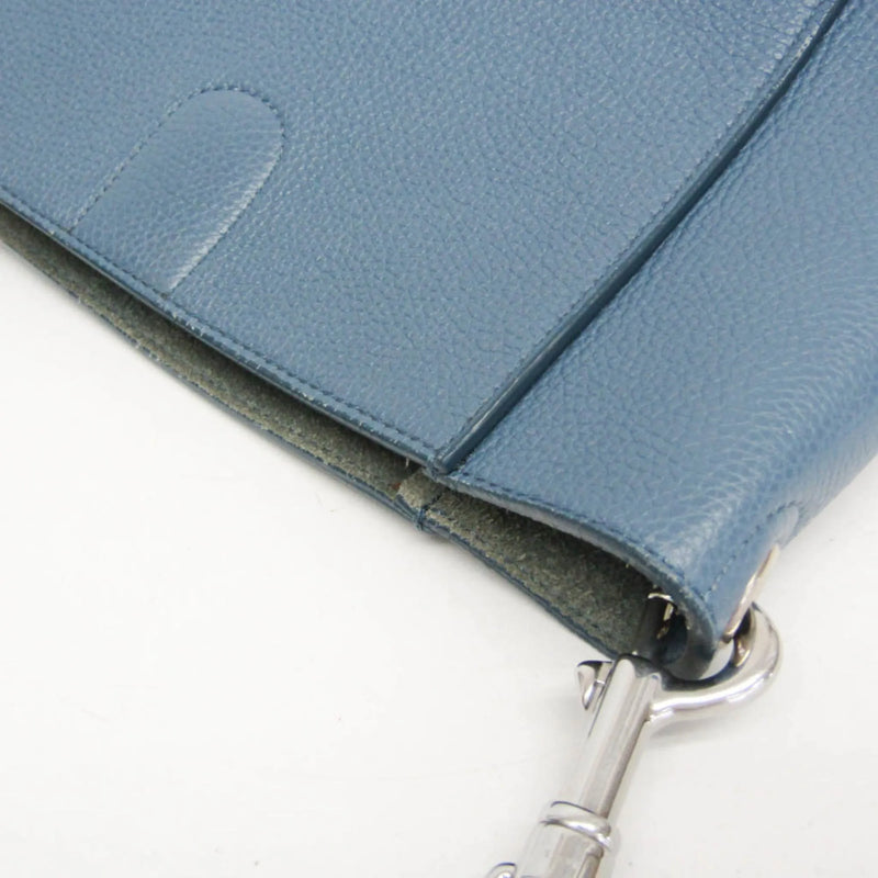 Celine Sangle Seau Calfskin Blue Leather Bag