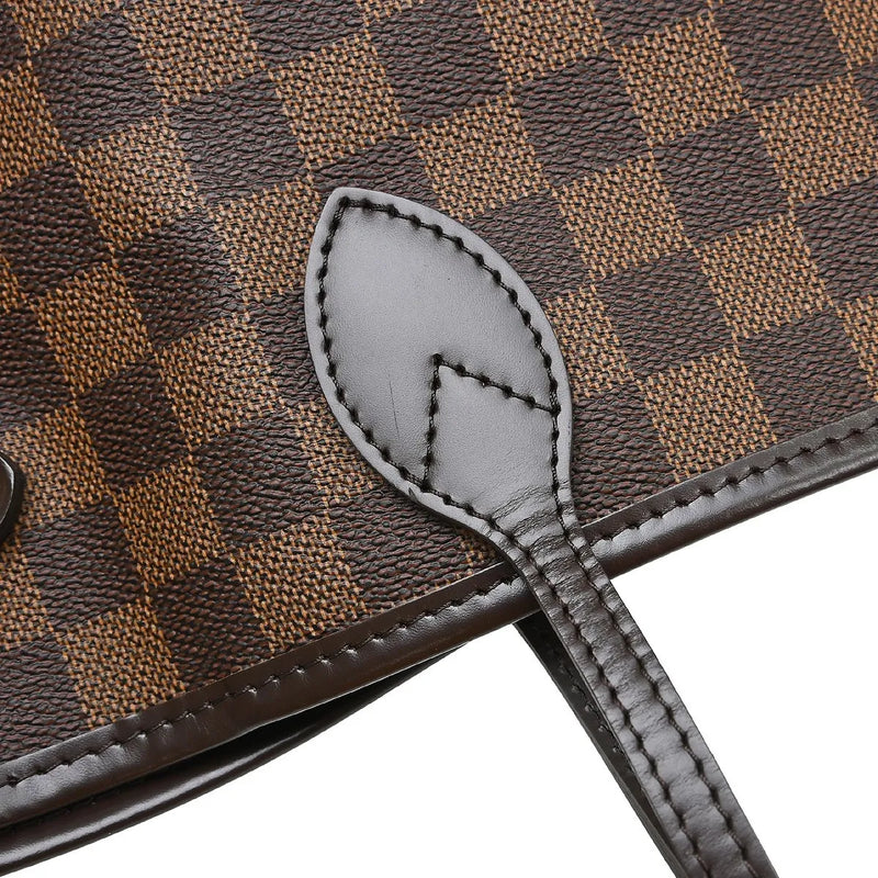 Louis Vuitton Neverfull Tote Damier Brown Canvas Bag