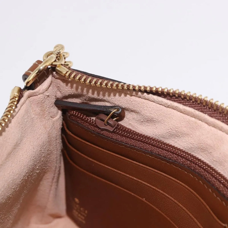 Gucci Pochette Gg Canvas Beige Pvc Bag