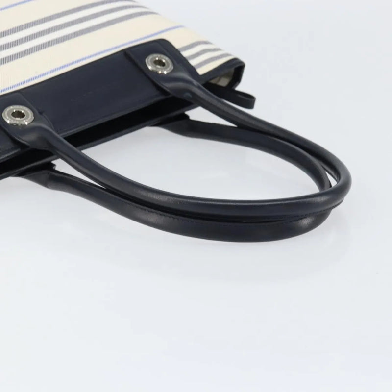 Burberry Blue Label Canvas White Bag