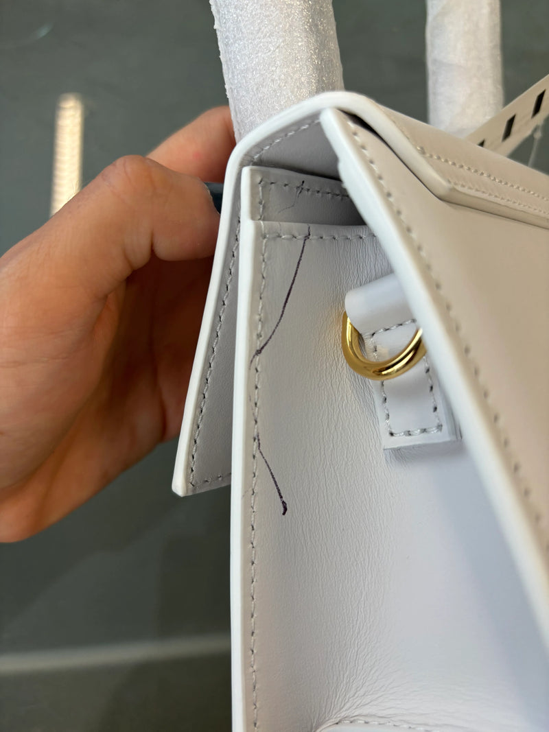 Jacquemus Le Chiquito Moyen Leather White Bag