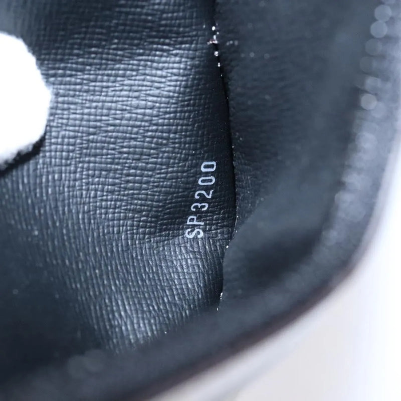 Louis Vuitton Nigo Duck Coin Holder Printed Leather And Limited Edition Giant Damier Black Canvas Accessory