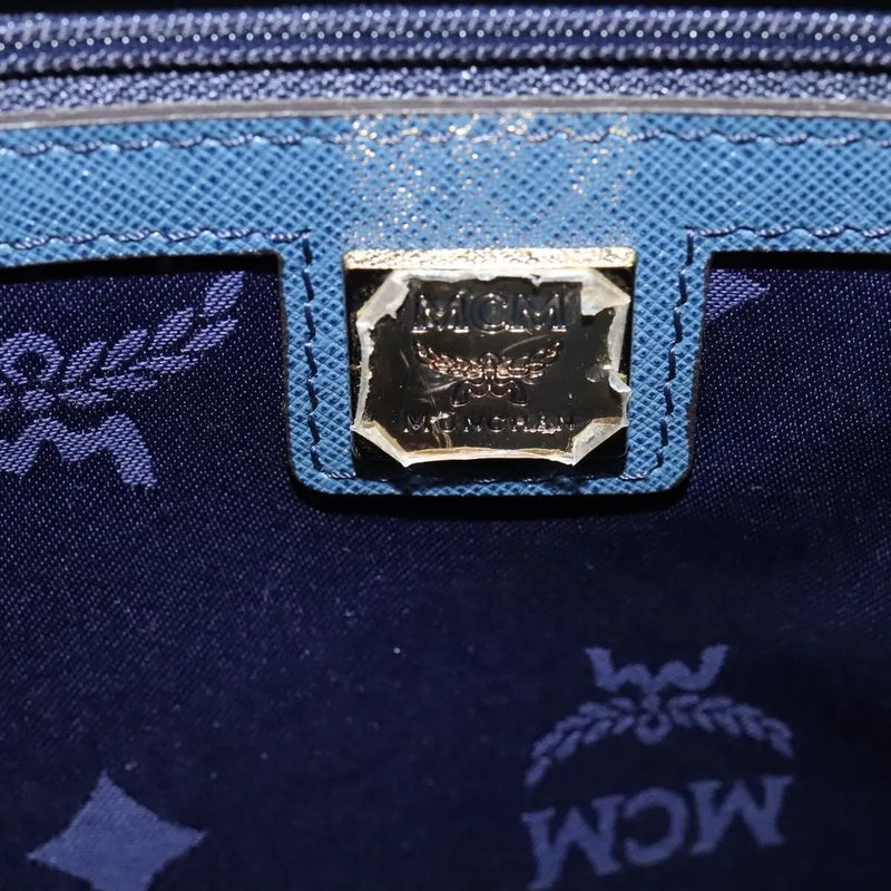 Mcm Vintage Leather Blue Bag