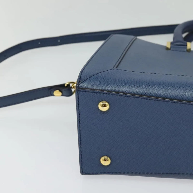 Mcm Vintage Leather Blue Bag