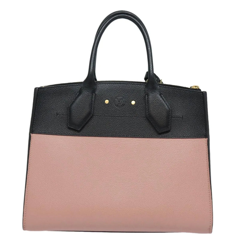 Louis Vuitton City Steamer Leather Black Bag