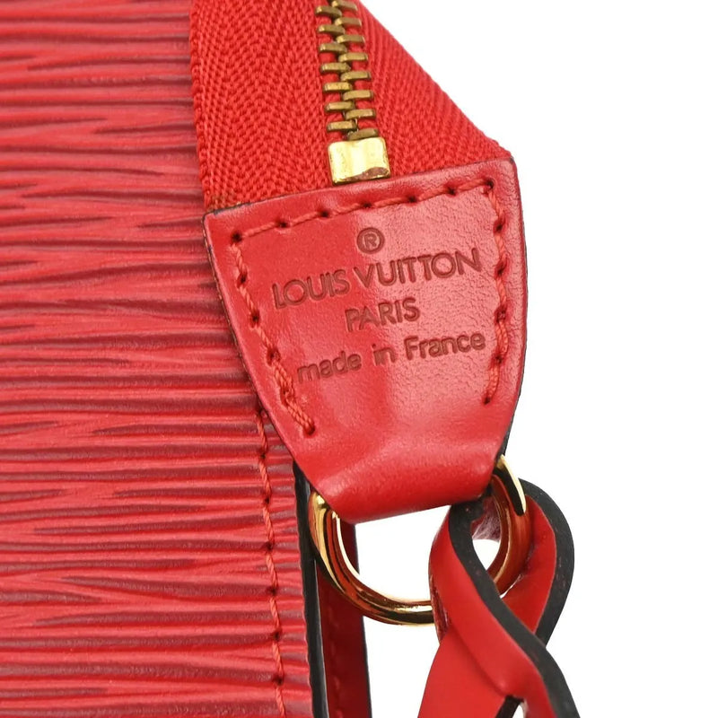 Louis Vuitton Pochette Accessoires Epi Red Leather Bag