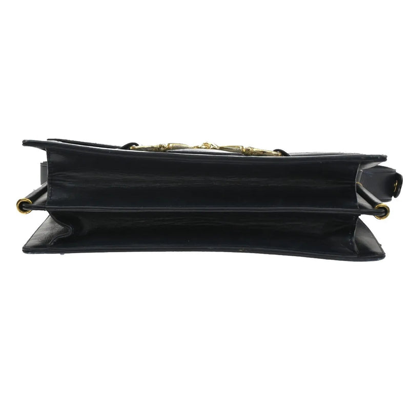 Celine Horse Carriage Canvas And Leather Navy Bag