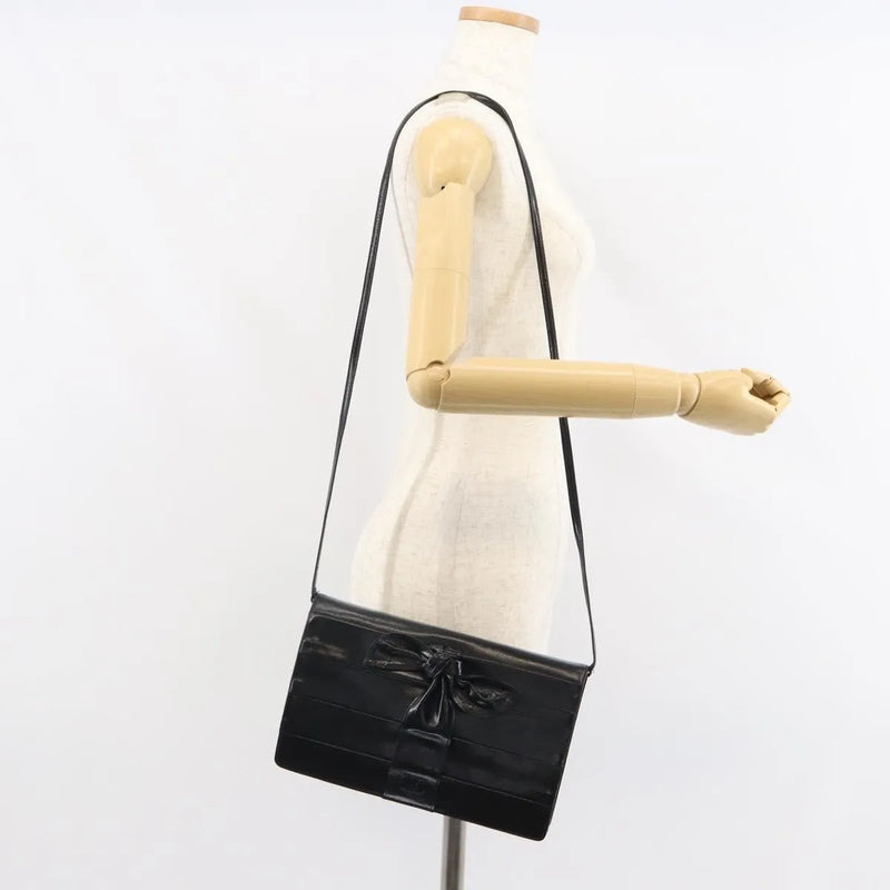 Valentino Garavani Bow Leather Black Bag