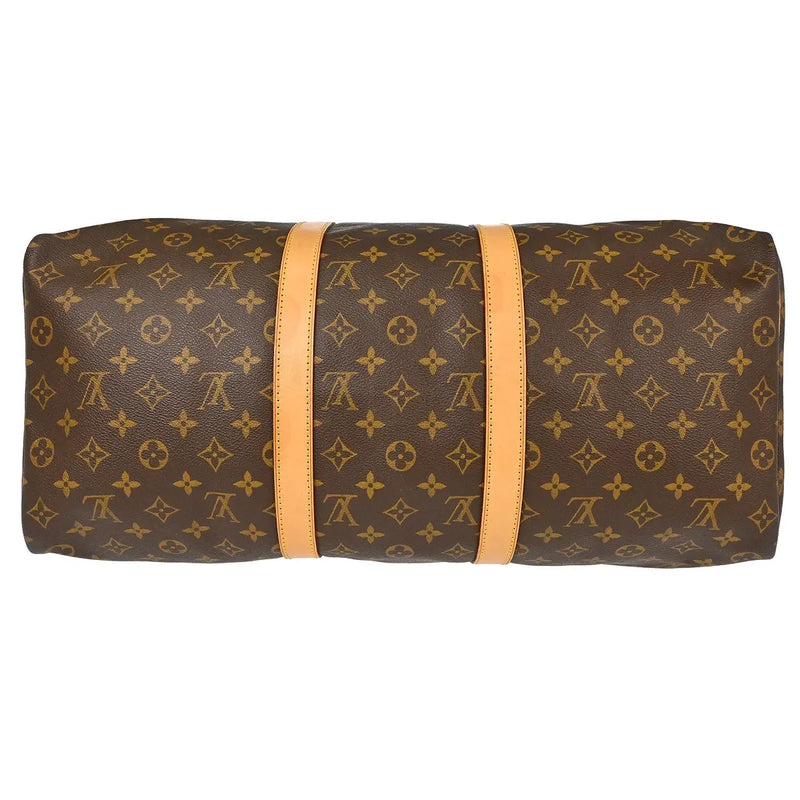 Louis Vuitton Keepall Monogram Canvas Brown Bag