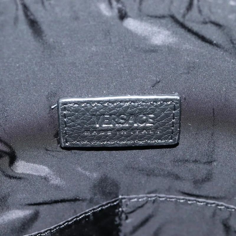 Versace Medusa Tote Leather Black Bag