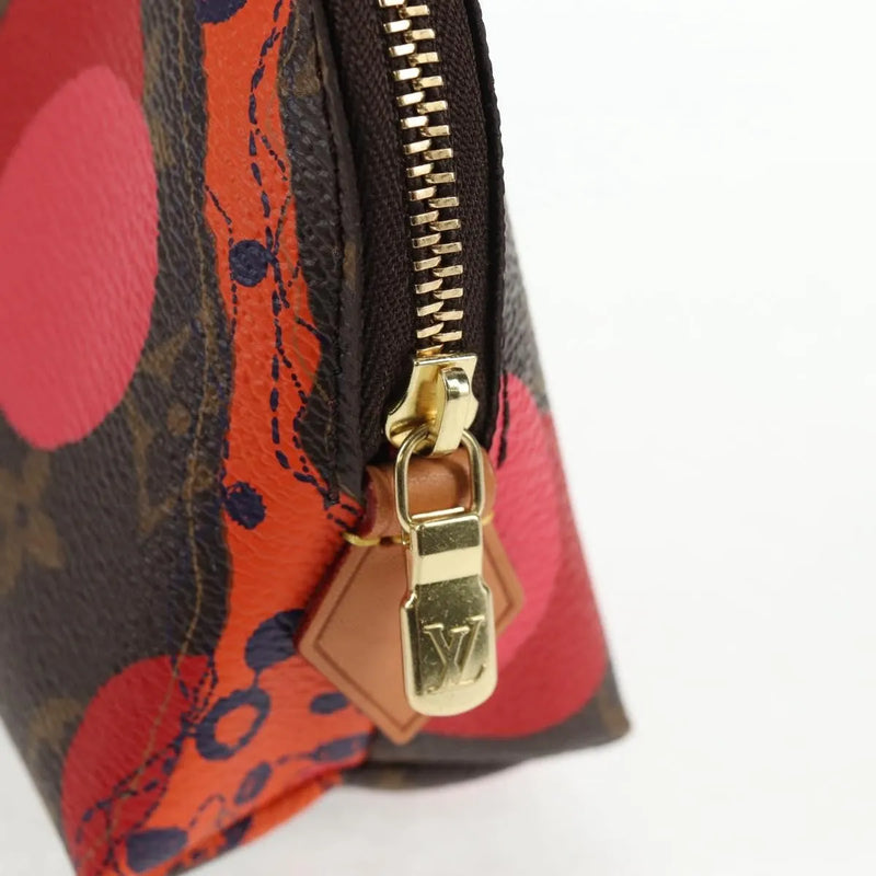 Louis Vuitton Cosmetic Limited Edition Monogram Jungle Dots Brown Canvas Bag