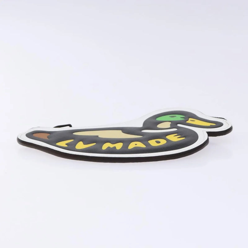 Louis Vuitton Nigo Duck Coin Holder Printed Leather And Limited Edition Giant Damier Black Canvas Accessory