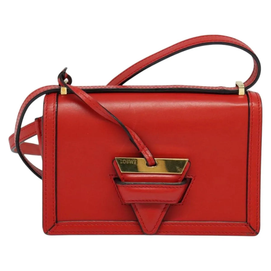 Loewe Barcelona Leather Red Bag