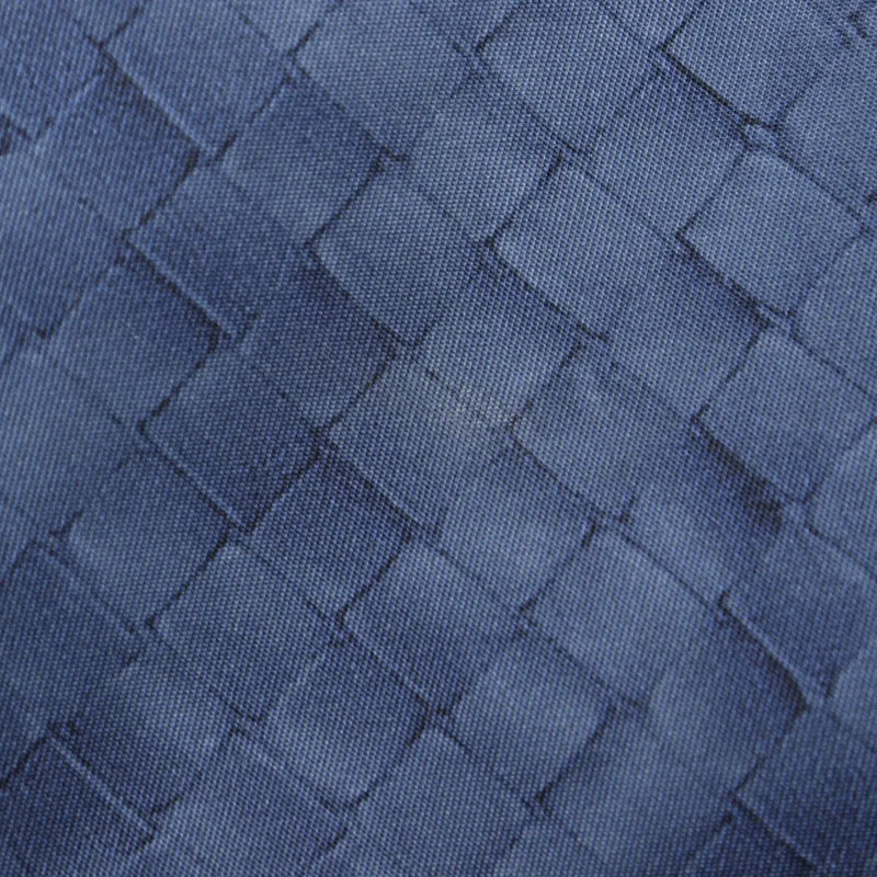 Bottega Veneta Intrecciolusion Tote Printed Nylon Navy Bag