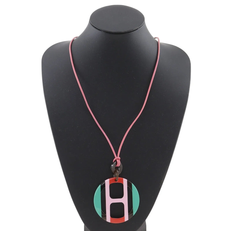 Hermes Necklace Buffalo Horn And Pink Jewelry