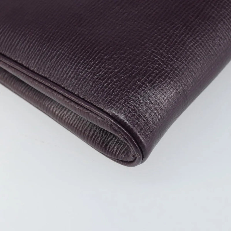 Celine Circle Logo Leather Purple Bag