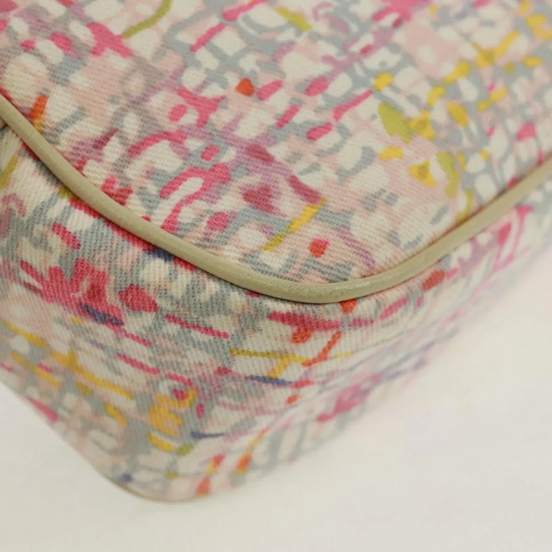 Chanel Vintage Clover Camera Printed Canvas Multicolour Bag