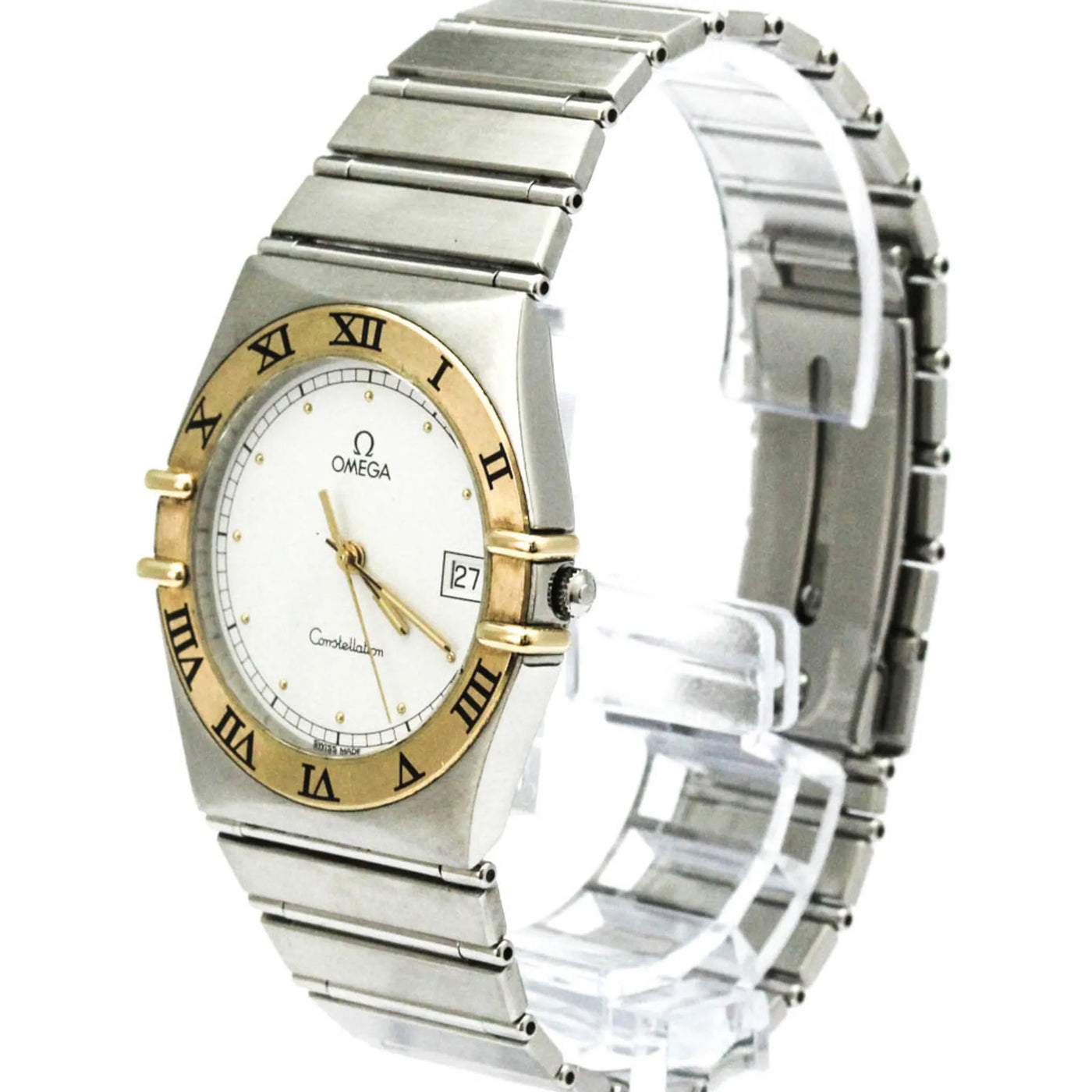 Omega Constellation Quartz Stainless Steel And Yellow Gold Watch