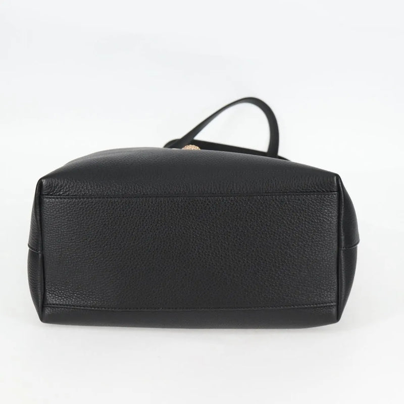 Versace Medusa Tote Leather Black Bag