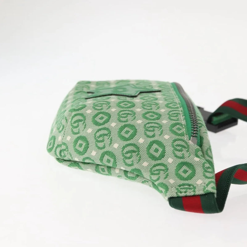 Gucci Waist Pouch Belt Gg Canvas Green Bag