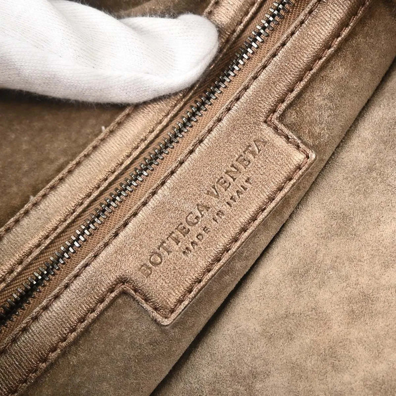 Bottega Veneta Intrecciato Leather Metallic Bag