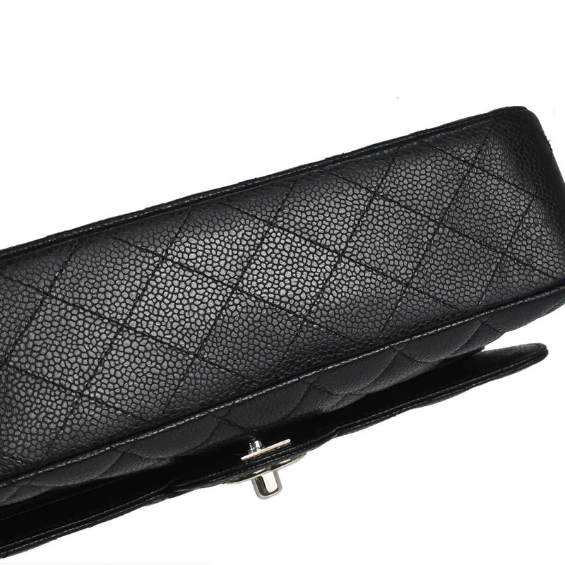 Chanel Timeless - Classic Double Flap Quilted Caviar Black Calfskin Bag