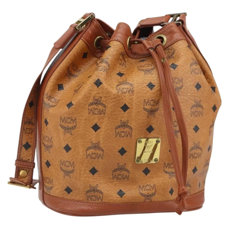 Mcm Visetos Pvc Brown Bag