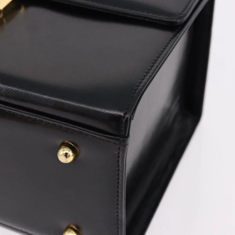Versace Vintage Leather Black Bag