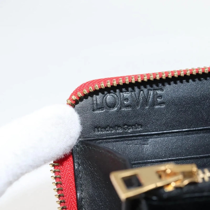 Loewe Anagram Leather Red Accessory