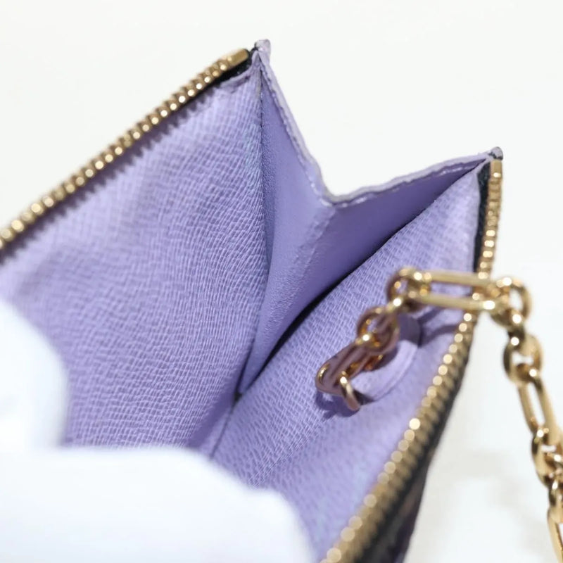 Louis Vuitton Pochette Clés Nm Monogram Multicolor Canvas Black Accessory