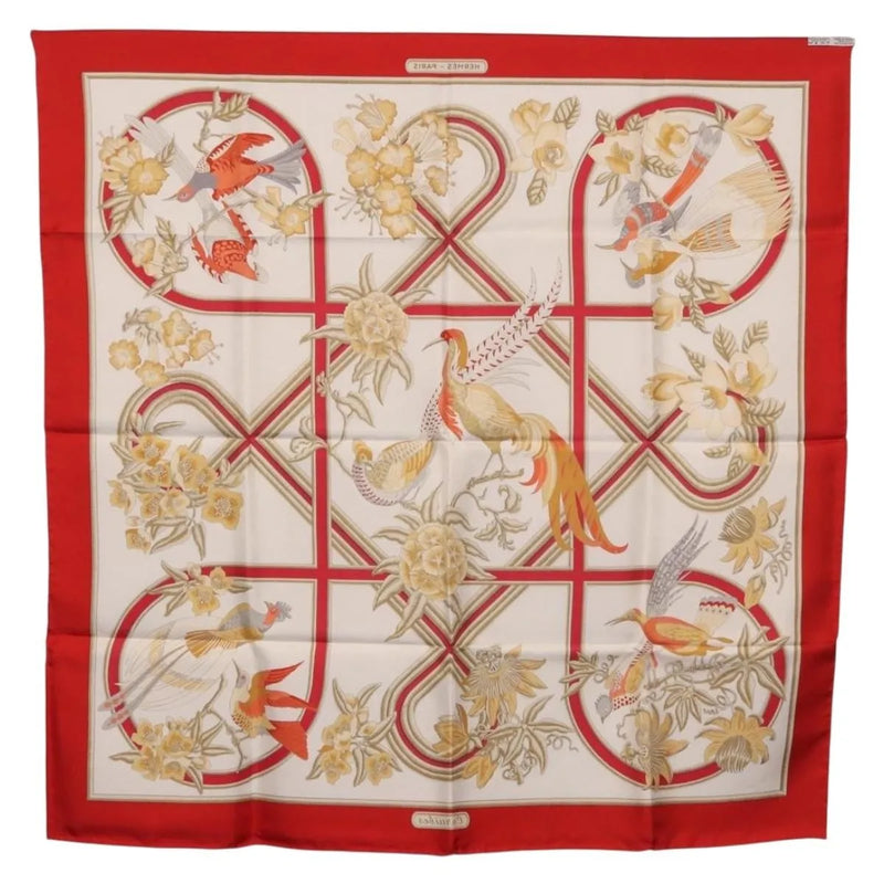 Hermes Carré 90 Silk Multicolor Red Accessory