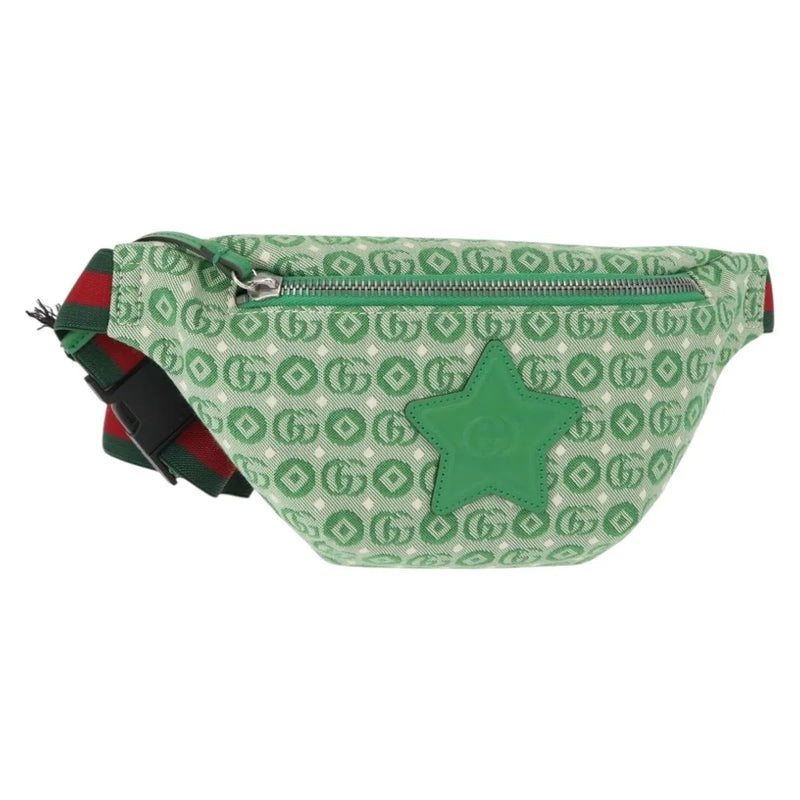 Gucci Waist Pouch Belt Gg Canvas Green Bag